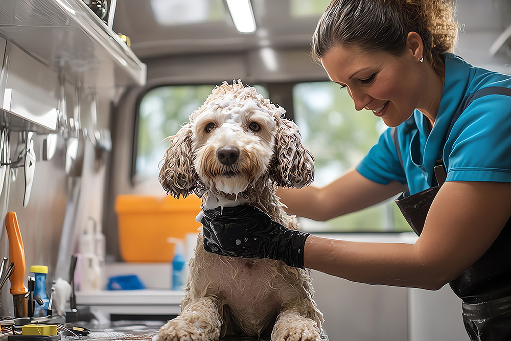 Mobile dog grooming Los Angeles and cat grooming